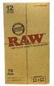 RAW HEMP PLASTIC CIGARETTE ROLLING MACHINE 79MM | 12 CT