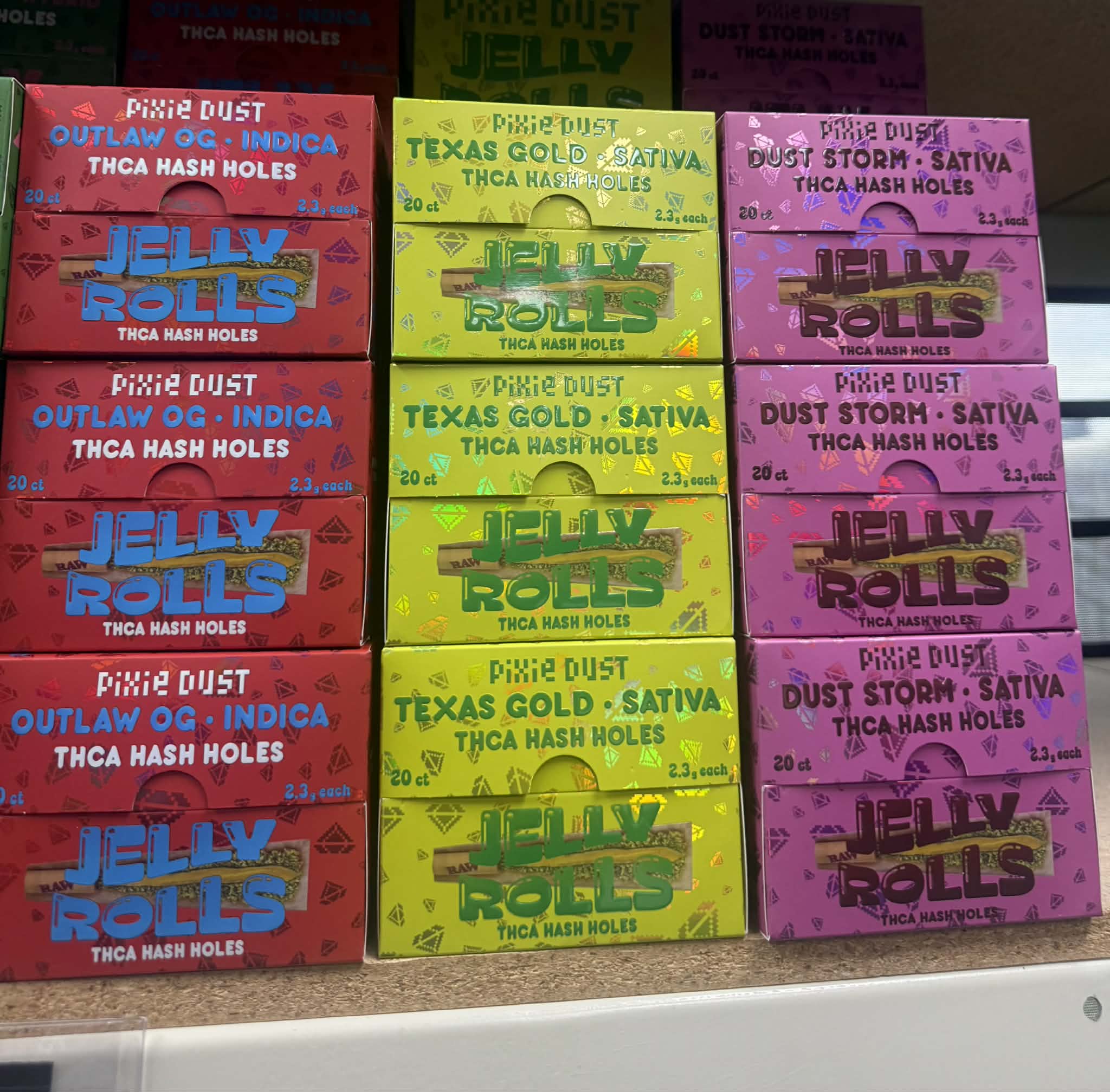 PIXIE DUST THC-A JELLY ROLLS DISPLAY | 20 CT