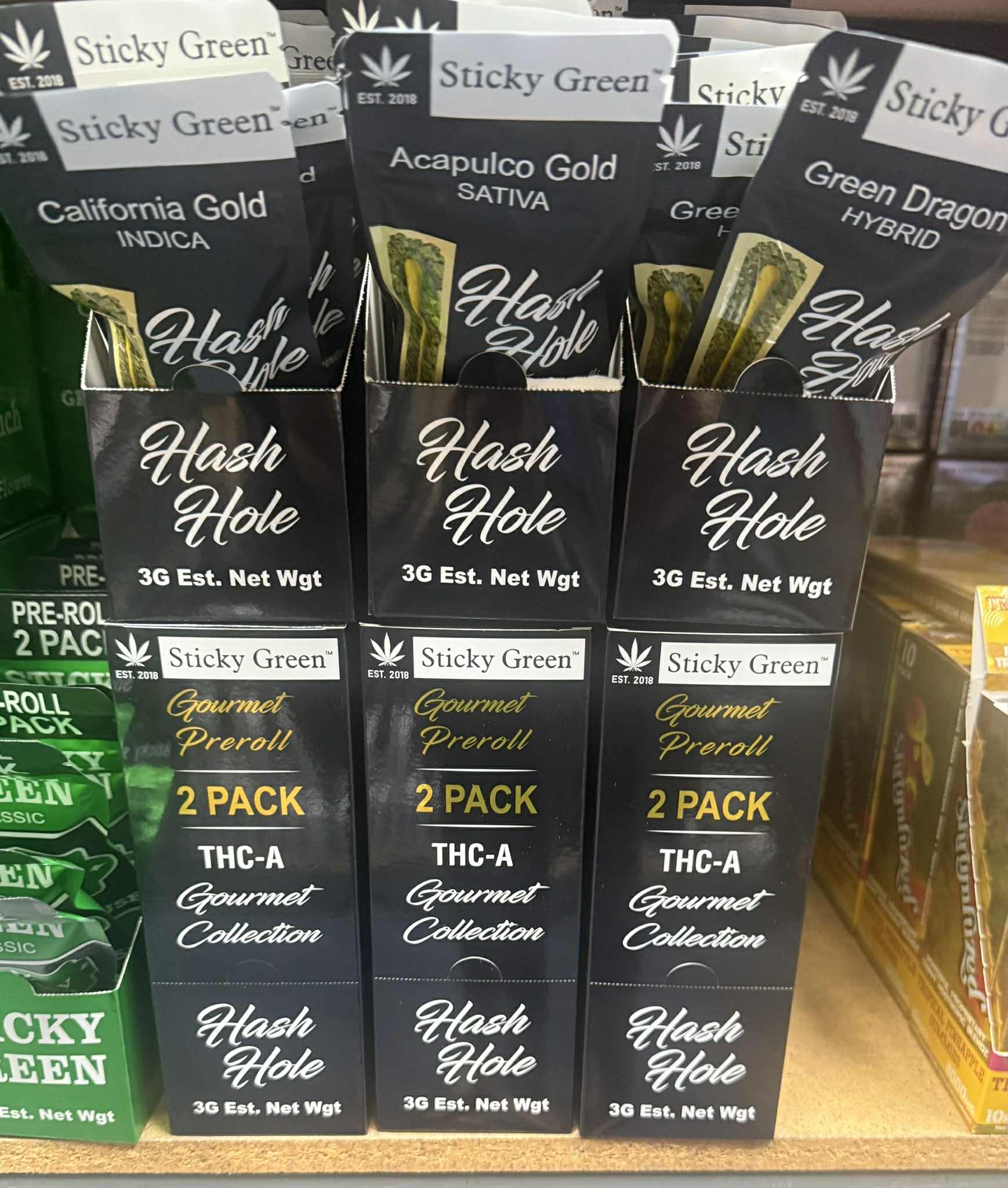 STICKY GREEN HASH HOLE | 2CT | 10PK