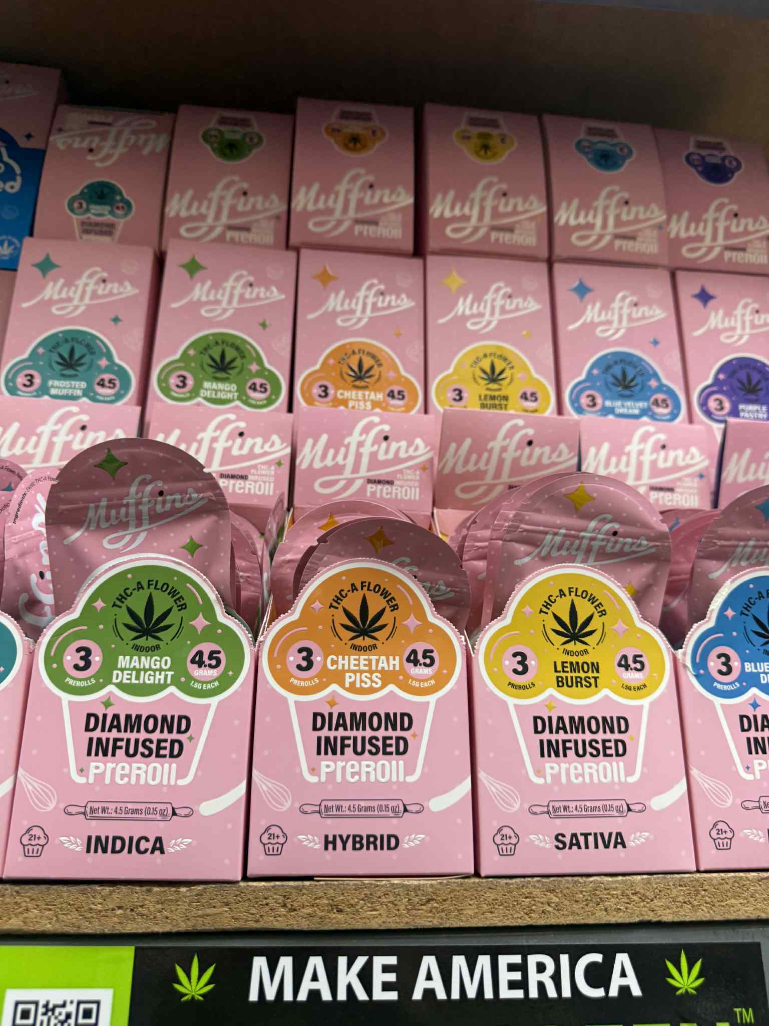 MUFFINS THCA DIAMOND INFUSED PRE-ROLLS | 3PK | 10 CT