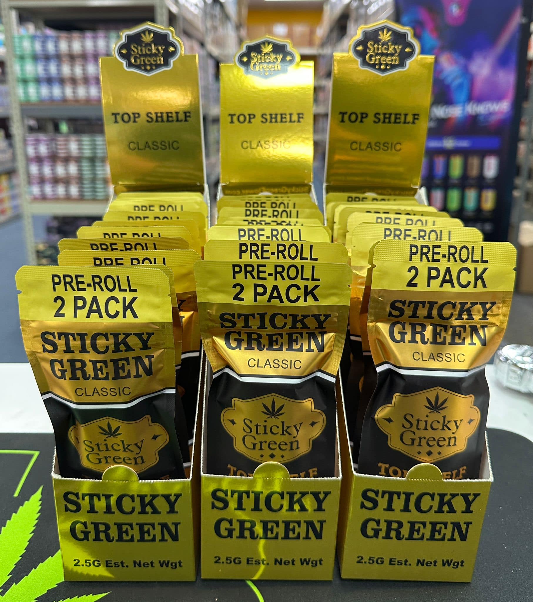 STICKY GREEN PRE-ROLL 2 PACK