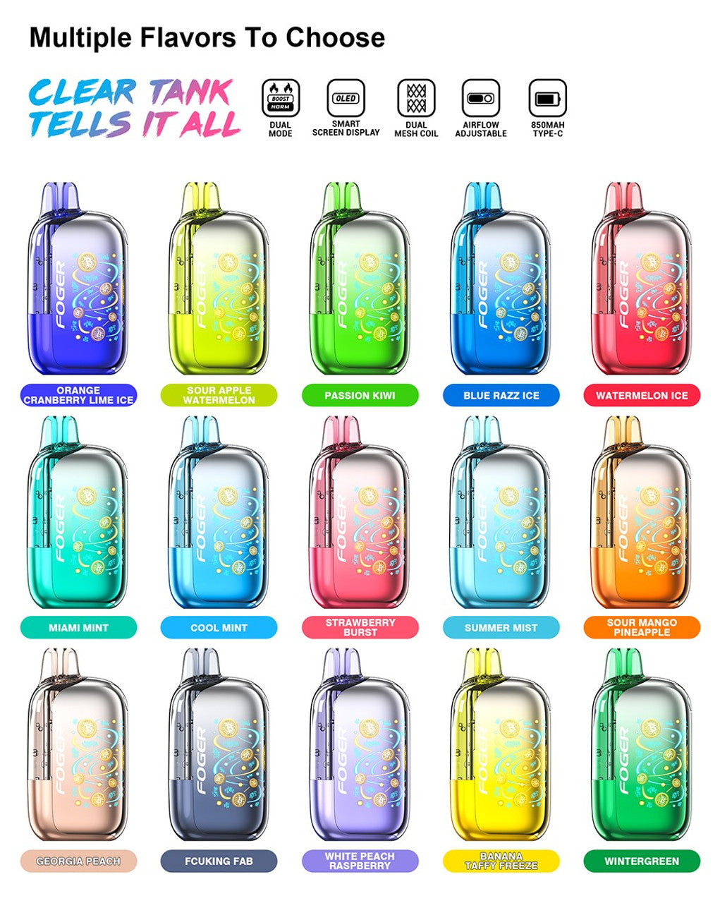 FOGER BIT DISPOSABLE VAPE 35K PUFFS 5% NIC | 5CT - NOT FOR SALE TO TEXAS CUSTOMERS