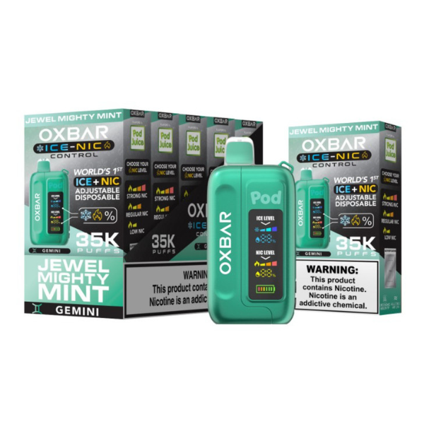 OXBAR X POD JUICE ICE-NIC CONTROL 35K PUFFS DISPOSABLE VAPE | 5PK