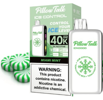 PILLOW TALK ICE CONTROL 40,000 PUFFS DISPOSABLE VAPE | 5 PACK