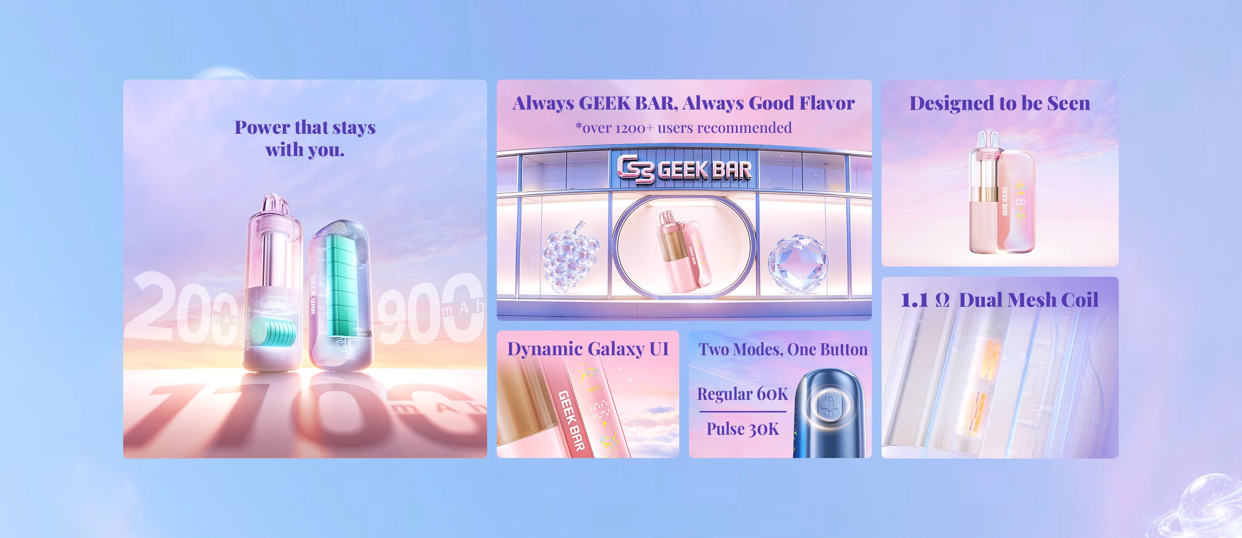 GEEKBAR MATE 60,000 PUFFS KIT | TEXAS SB2024 COMPLIANT