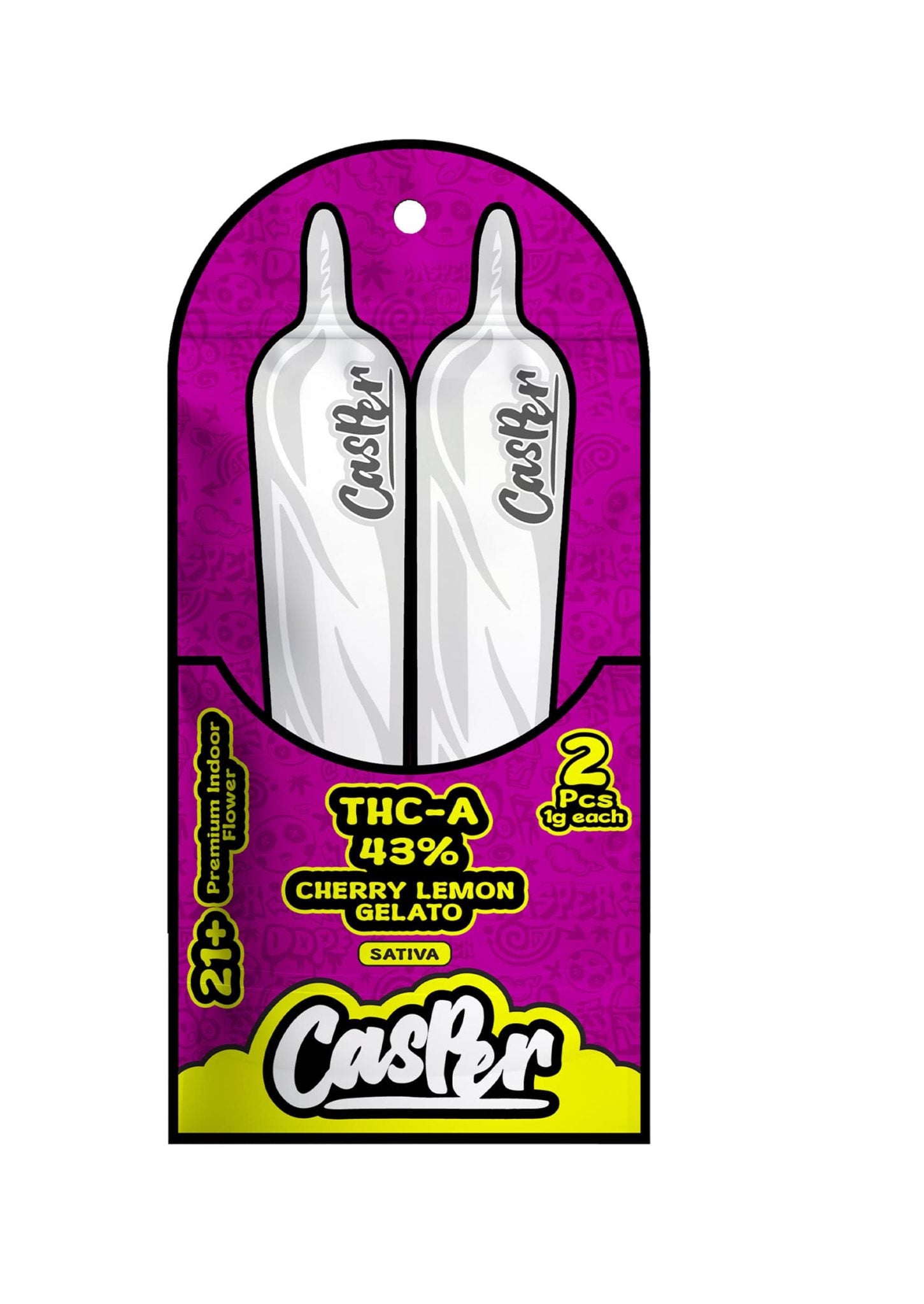 CASPER PREMIUM INDOOR EXOTIC FLOWER PRE-ROLLS 2CT