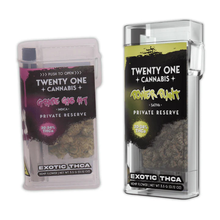 21 CANNABIS 3.5G PRIVATE RESERVE FLOWER + ONE HITTER