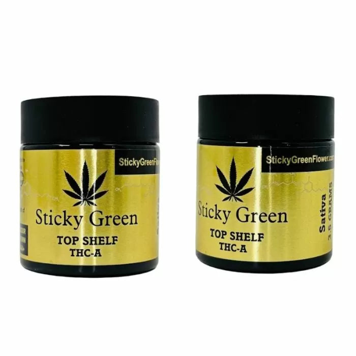 STICKY GREEN TOP SHELF GOLD 3.5 GRAMS JAR