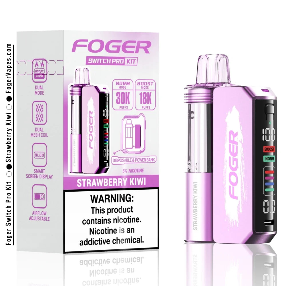 FOGER KIT 30,000 PUFFS DISPOSABLE VAPE | 5 CT (TEXASSB2024COMPLIANT)