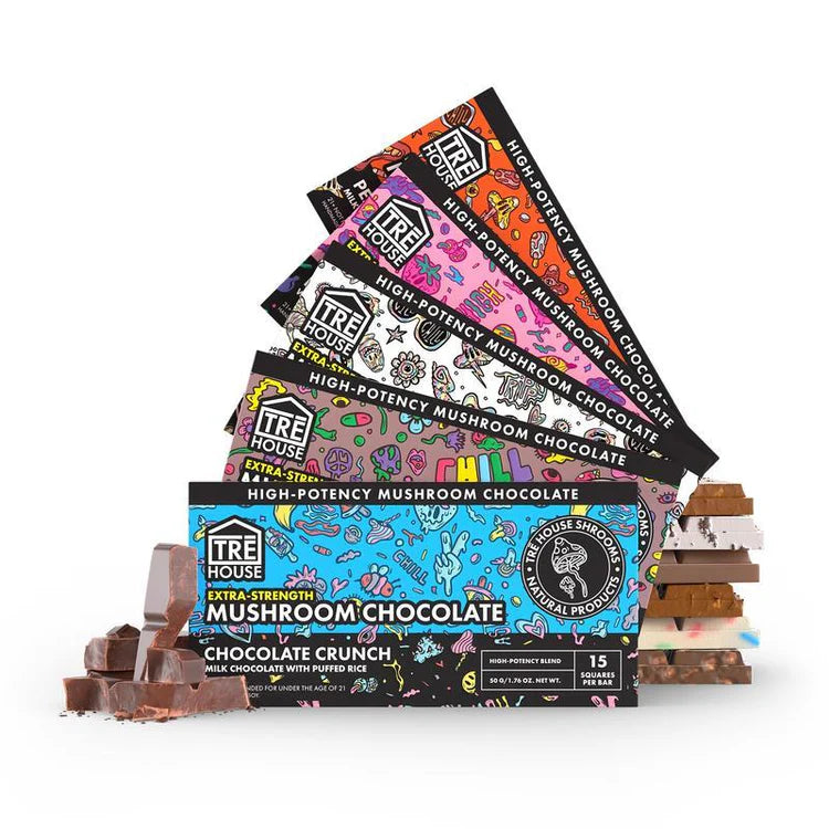 TRE HOUSE EXTRA STRENGTH MAGIC MUSHROOM CHOCOLATE BAR