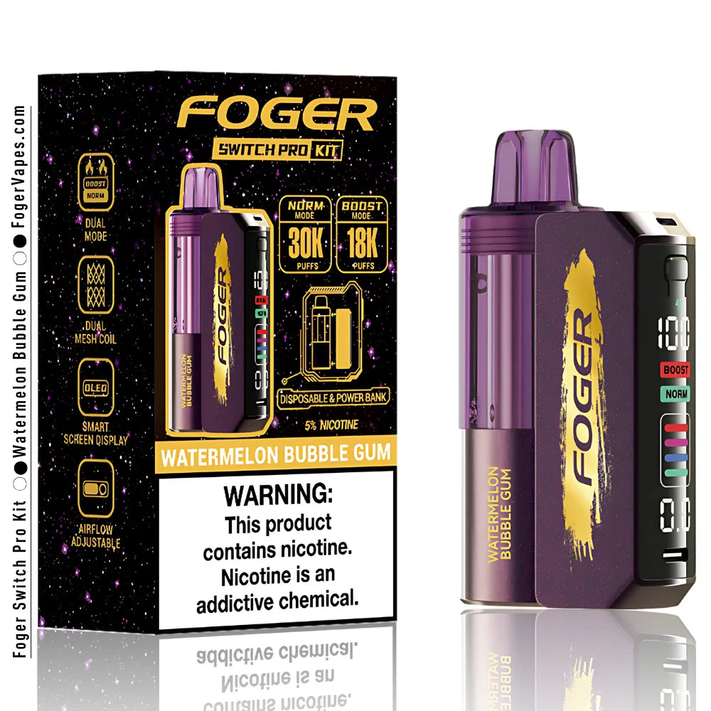 FOGER KIT 30,000 PUFFS DISPOSABLE VAPE | 5 CT (TEXASSB2024COMPLIANT)