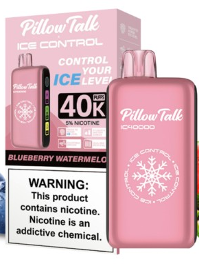 PILLOW TALK ICE CONTROL 40,000 PUFFS DISPOSABLE VAPE | 5 PACK