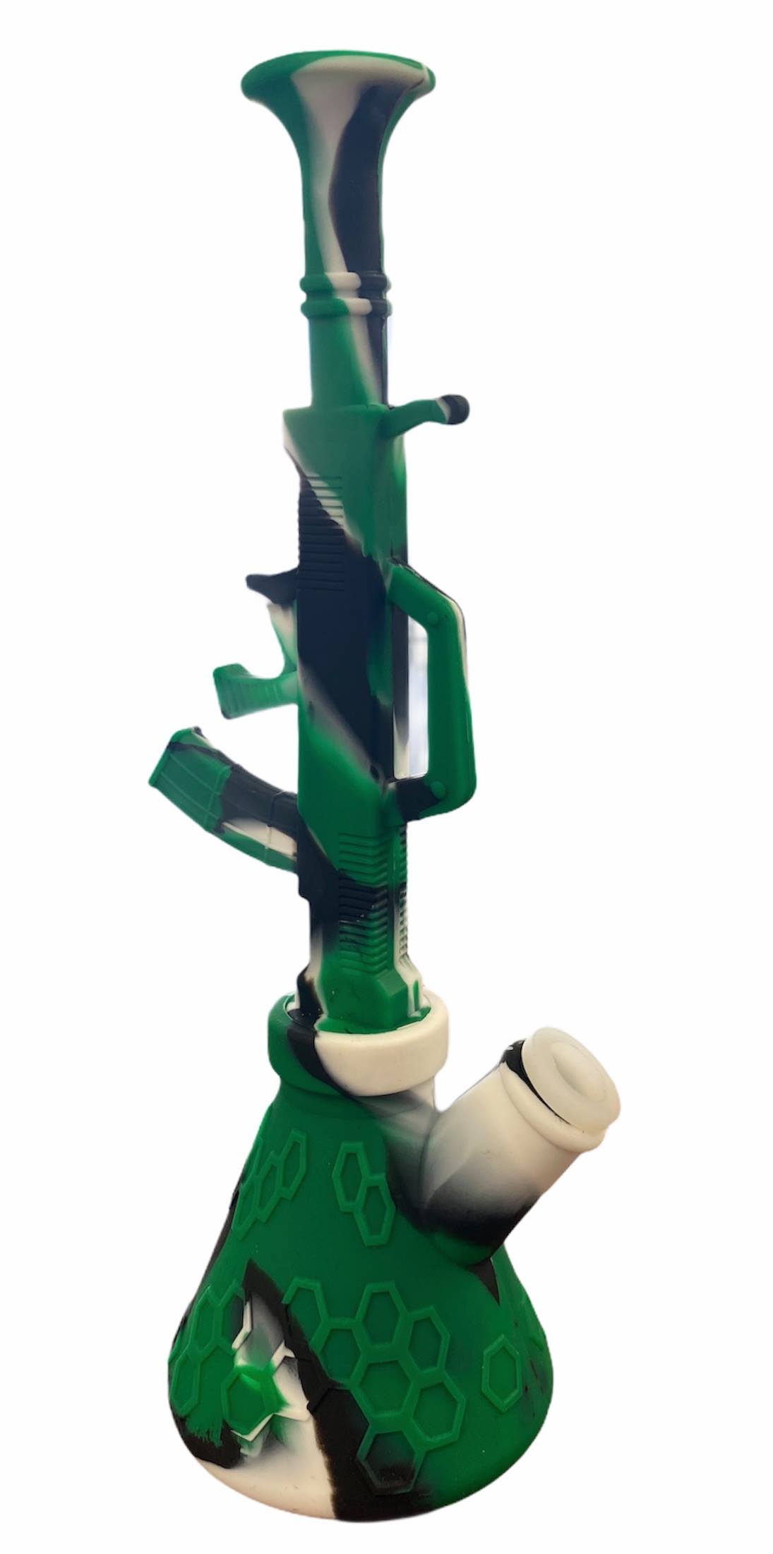 SILICONE AK47 WATERPIPE, VARIOUS COLORS