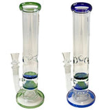 9" TURBINE PERCULATOR GLASS ON GLASS WATER PIPE | SINGLE UNIT