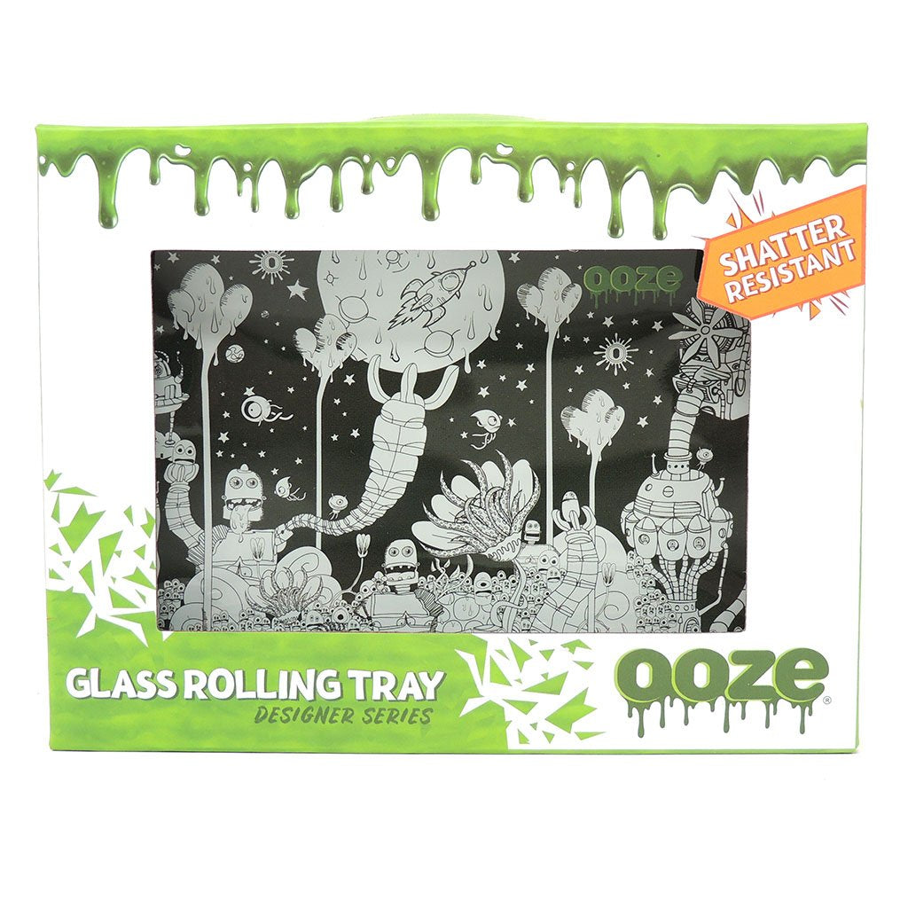 OOZE GLASS ROLLING TRAY, DYSTOPIA