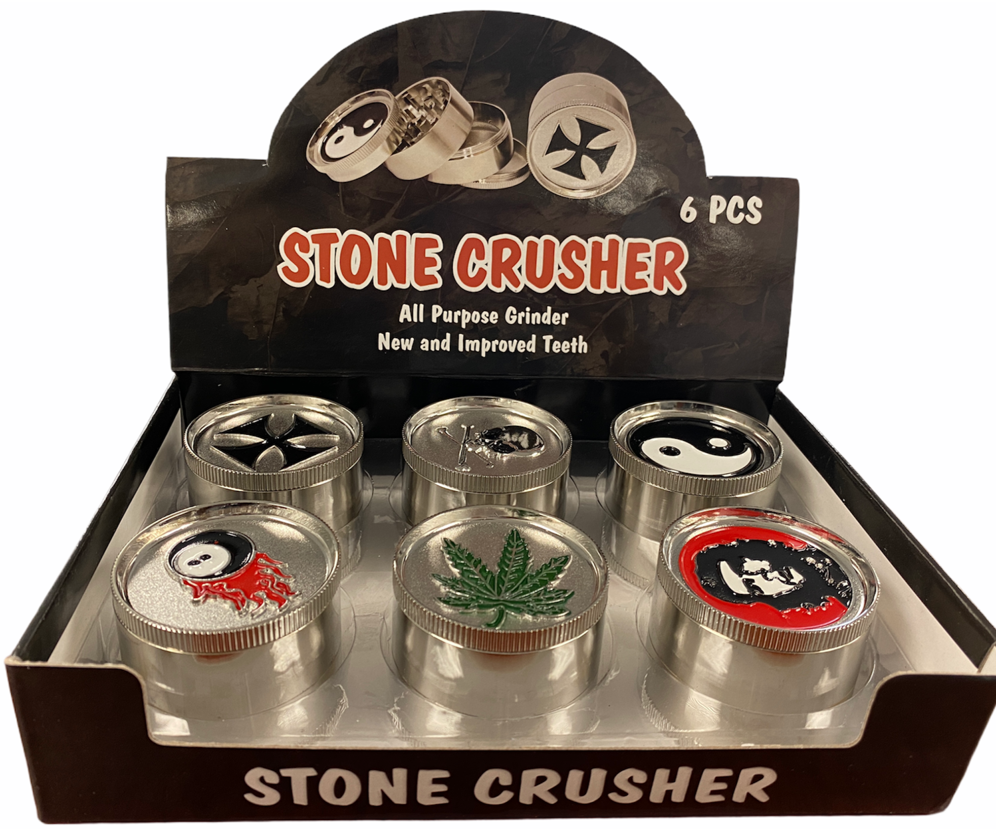 STONE CRUSHER GRINDER 4 PART | PACK OF 6