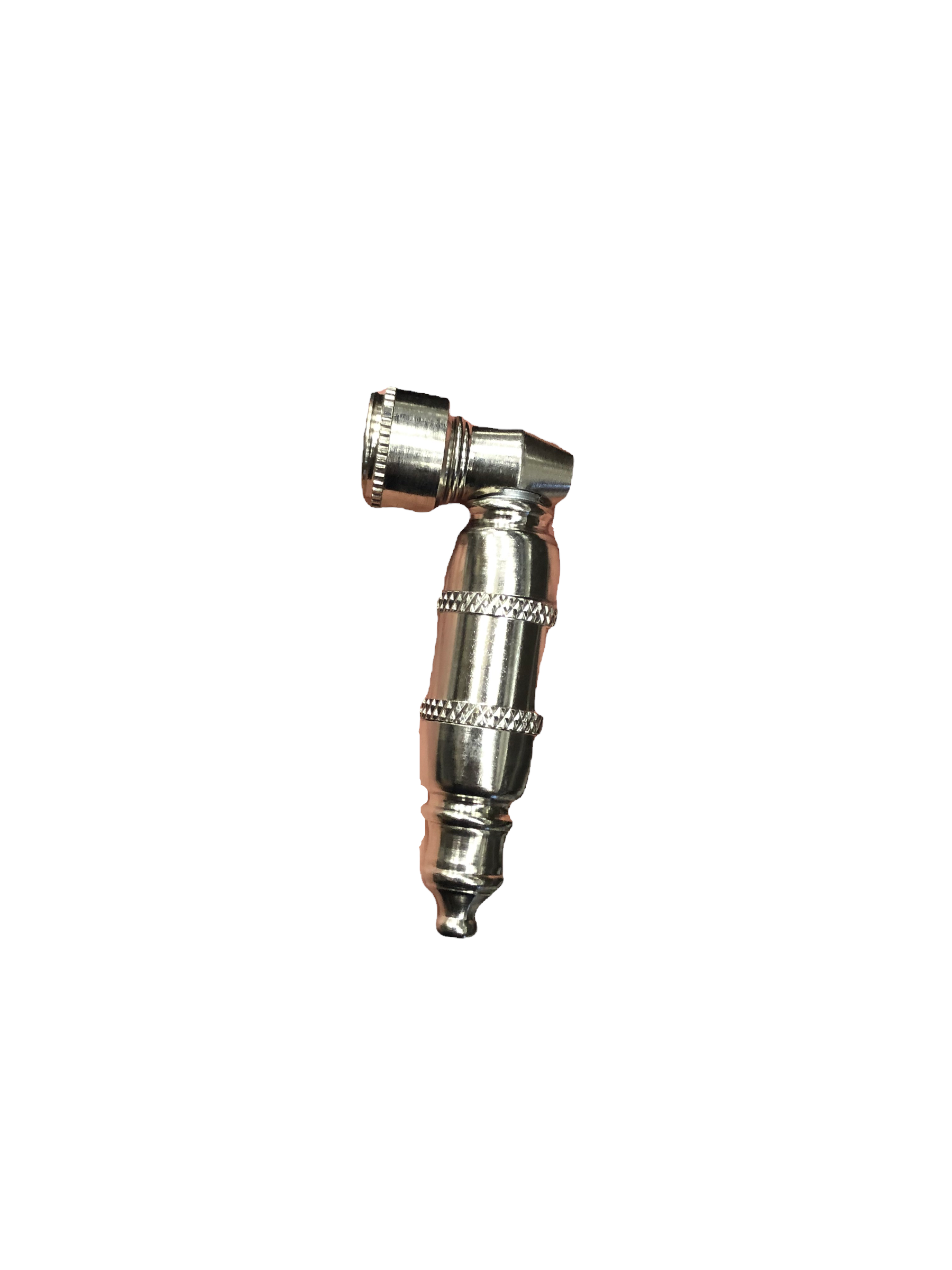 METAL PIPE DOUBLE CHAMBER | SILVER