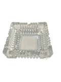 GLASS ASHTRAY | SQUARE CRYSTAL