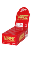VIBES PAPER HEMP WITH TIPS | 1 1/4 SIZE | 24 BOOKLETS