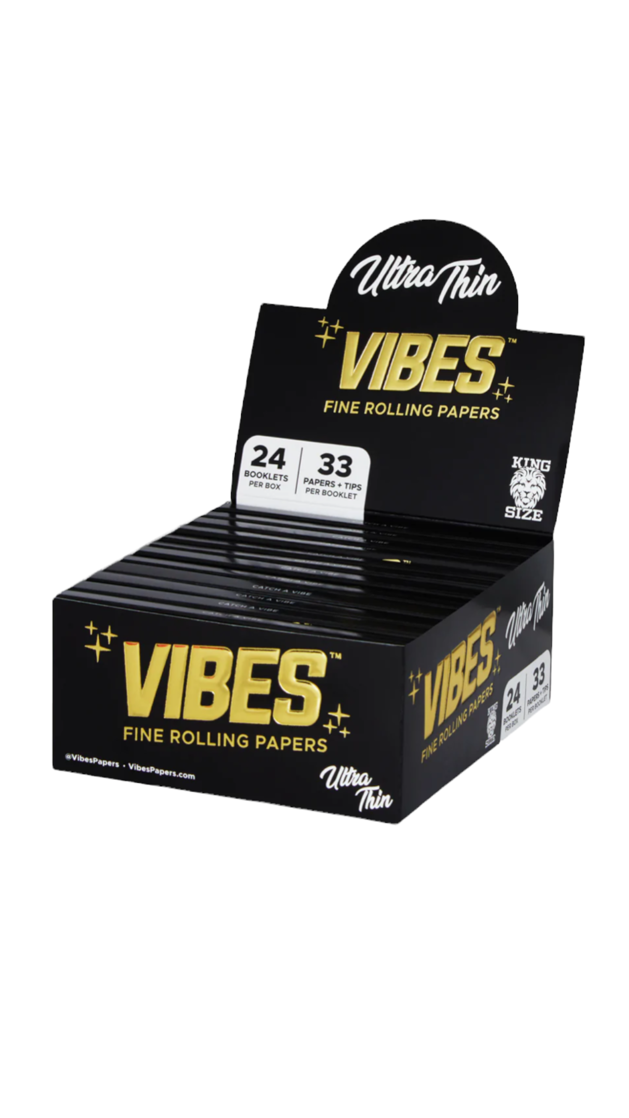 VIBES PAPER ULTRA THIN | KING SIZE WITH TIPS | 24PK