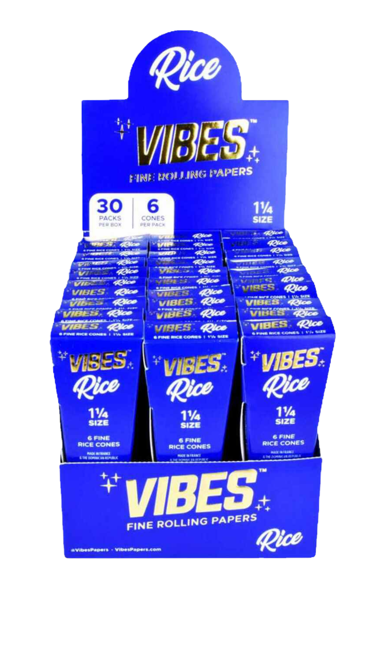 VIBES CONES RICE | KING SIZE | 30PK