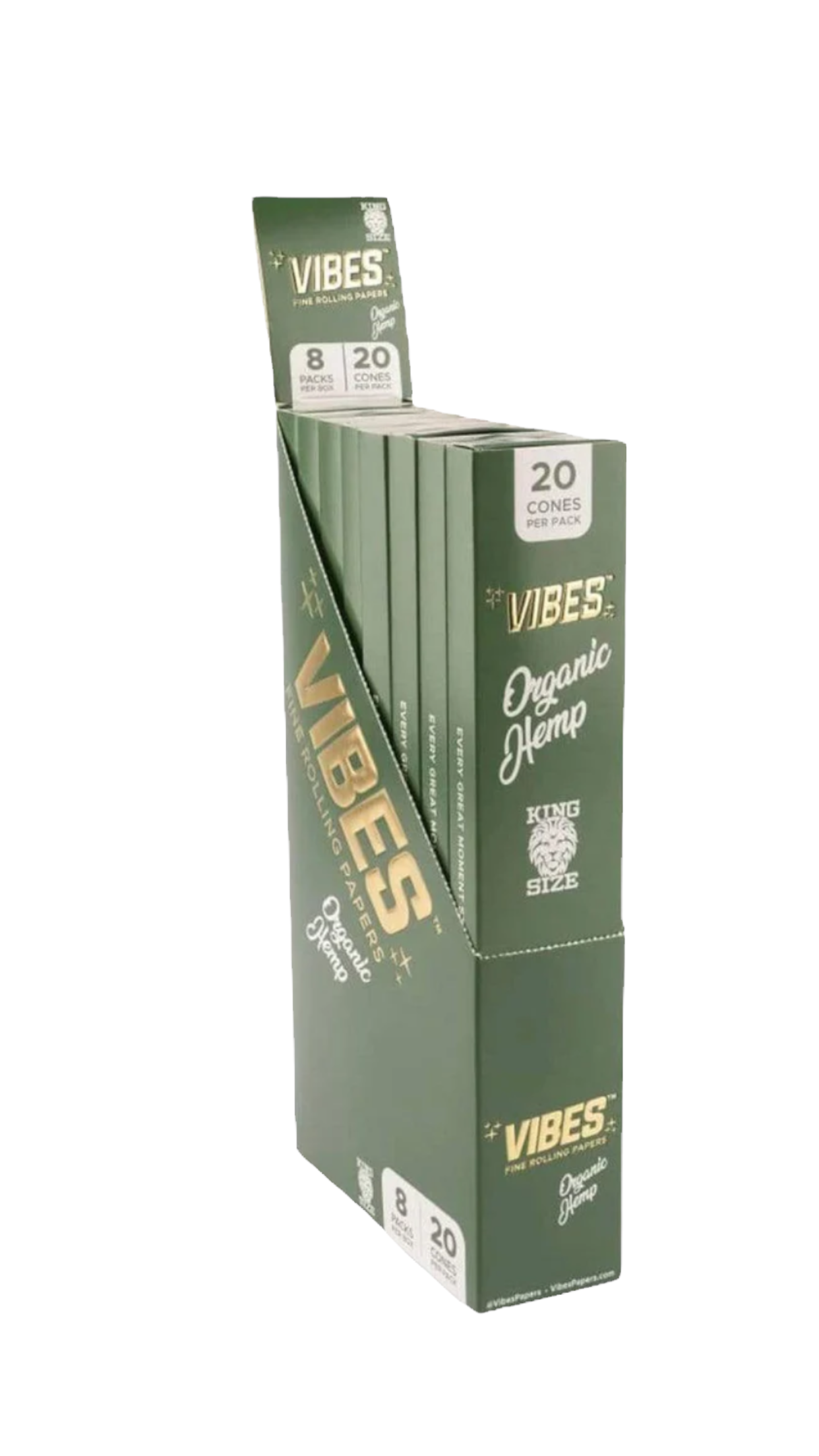 VIBES CONES | ORGANIC HEMP KING SIZE | 8PK