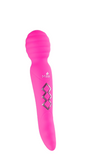 ZOE 8.5" INCHES | DUAL VIBRATING WAND | NEON PINK