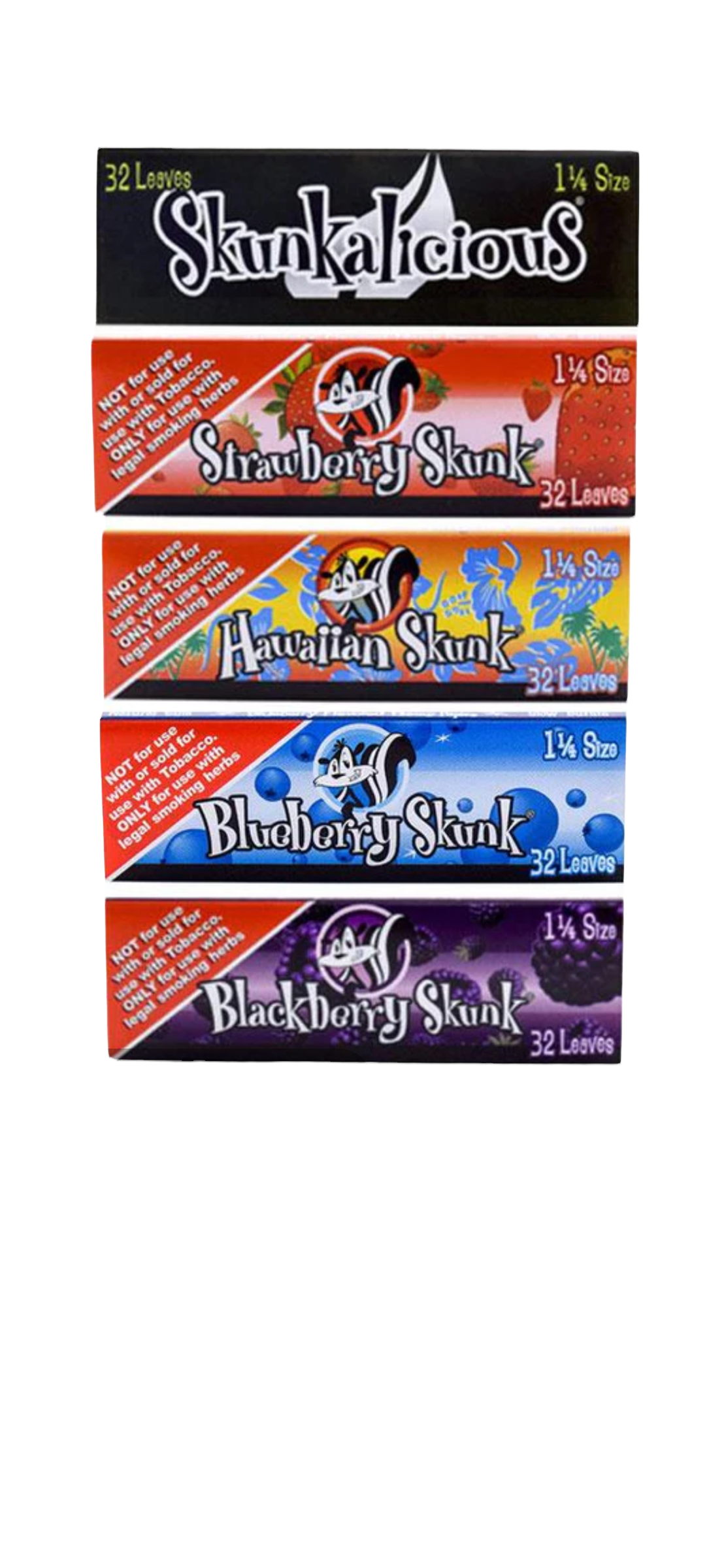 FLAVORED SKUNK PAPERS | 1 1/4 SIZE | 24 BOOKLETS