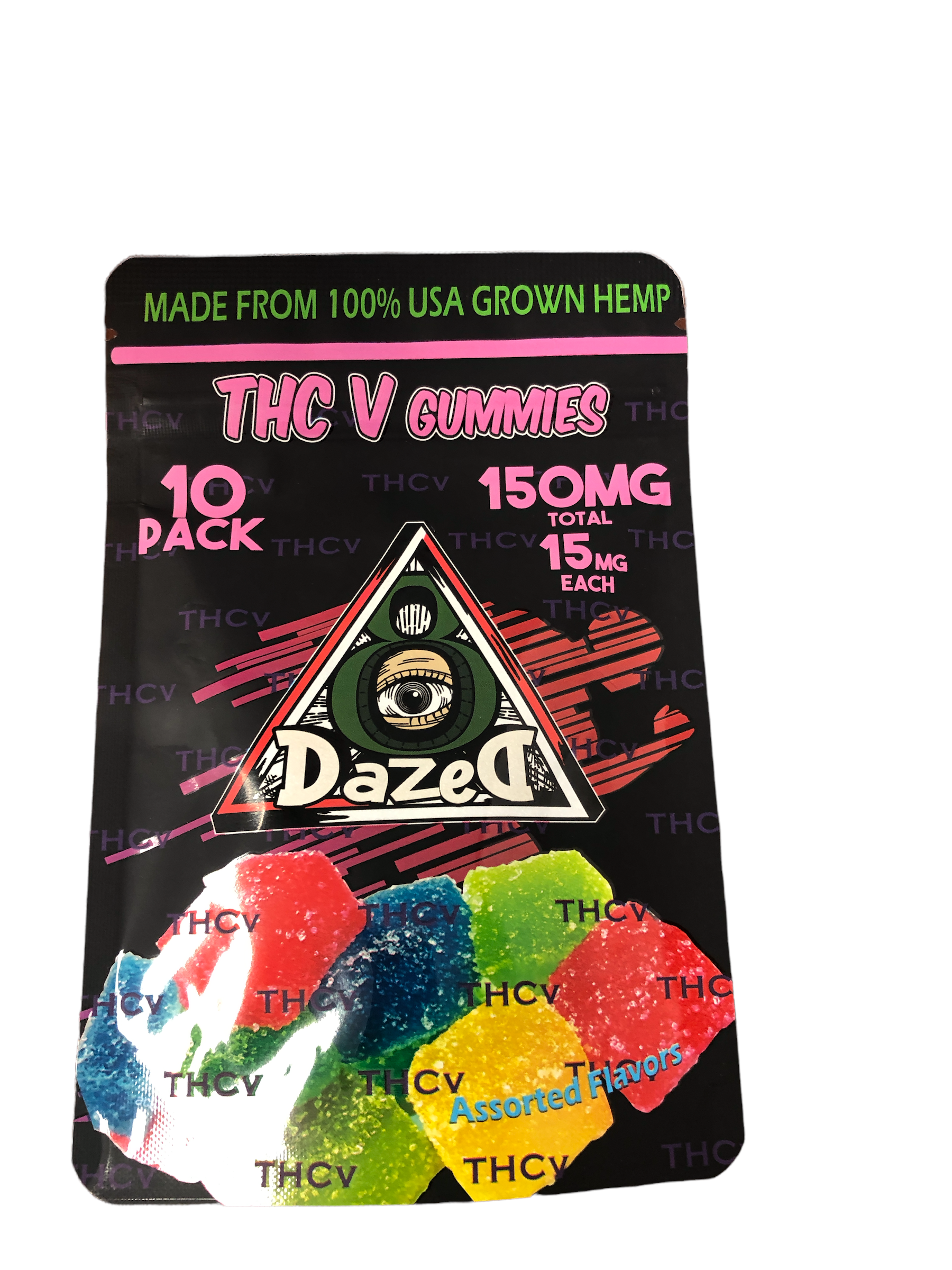 DAZED | THC-V GUMMIES 15MG | 10 PACK