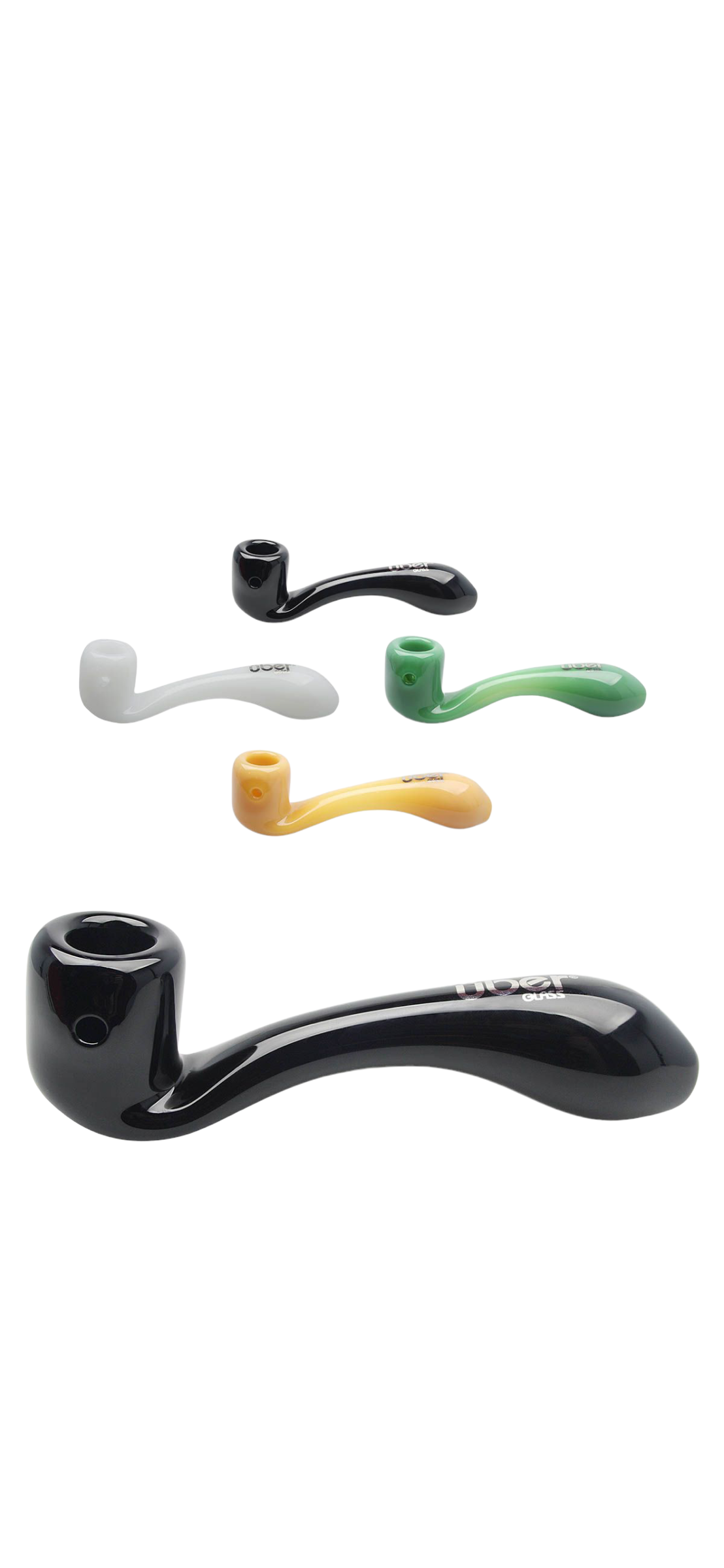 UBER GLASS | 5" SHERLOCK | ASSORTED SOLID COLORS